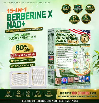 DR.HONOR® Berberine X NAD+ Nano Microneedle Patch