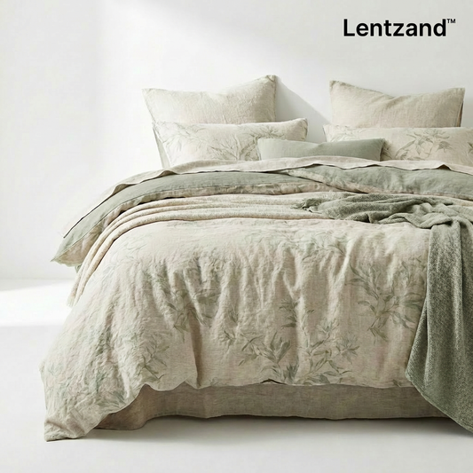 Lentzand™ // The Flora Silhouette 4-Piece Bedding Suite 🪴